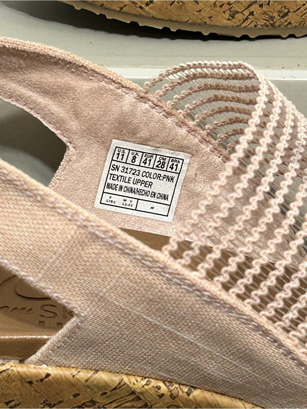 Sketchers Beverlee High Tea Cali Luxe Foam Wedges Womens Size 11 Pink - Picture 12 of 14